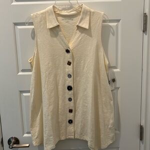 Soft Surroundings Danielle Sleeveless Tunic Size L NWT